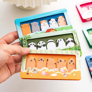 Kawaii Wild Happy Animal Sticky Notes (Pack Of 3)