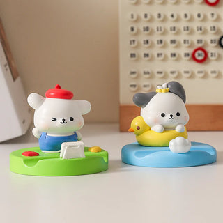 Cute Painter Puppy & Duck Phone Holder (Random)