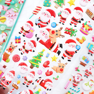 3D Christmas Stickers: Adding Festive Fun to Your Holidays (Random) (1pc)