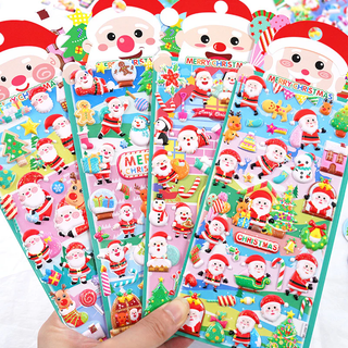 3D Christmas Stickers: Adding Festive Fun to Your Holidays (Random) (1pc)