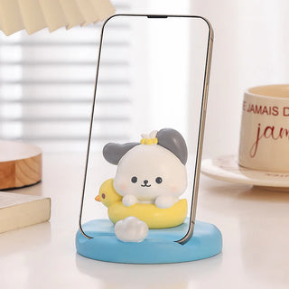 Cute Painter Puppy & Duck Phone Holder (Random)