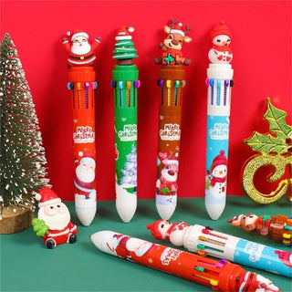 Christmas Theme 3D Design Topper Multicolour Pen for 1pc