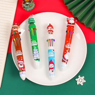 Christmas Theme 3D Design Topper Multicolour Pen for 1pc