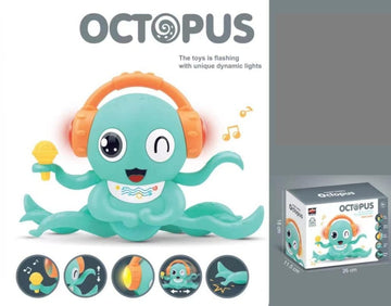 Octo-Dance: Crawling Octopus Toy with Light and Sound for Kids