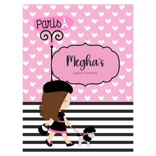 Personalized Writing Practice Book - Paris Dog (PREPAID ONLY)