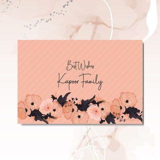 Gift Tag - Peach Floral (72 pcs) (PREPAID ONLY)