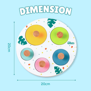 Wooden Peekaboo Board for Kids