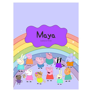 Personalized Writing Practice Book - Peppa Family (PREPAID ONLY)