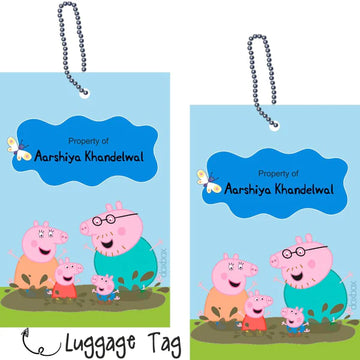 Luggage Tags - Peppa Pig - Pack of 2 Tags - PREPAID ONLY