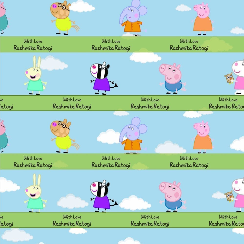 Personalised Wrapping paper -  Peppa Pig (PREPAID)