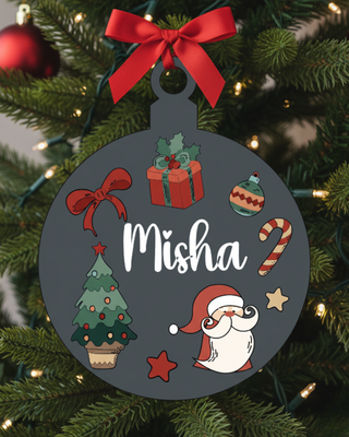 Personalised Ornaments - Santa & Friends (PREPAID ORDER)
