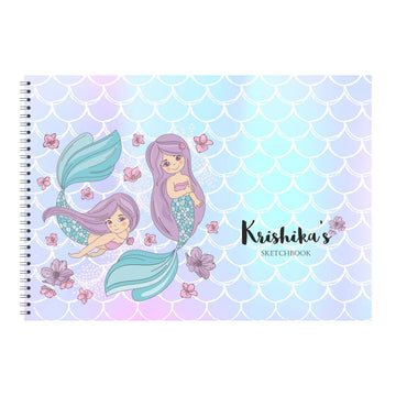 Personalised Sketchbook - Mermaids (PREPAID)