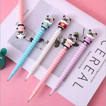 Enhance Your Study Sessions with Cute Panda Mechanical Pencils - Pack of 2 (Random Color)