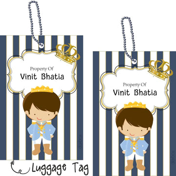 Luggage Tags - Prince- Pack of 2 Tags - PREPAID ONLY