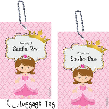 Luggage Tags - Princess - Pack of 2 Tags - PREPAID ONLY