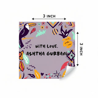 Gift Labels - Purple Tribal (24pcs) (PREPAID ONLY) (Dispatch in 5-6 Days)
