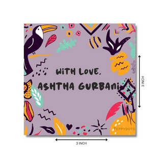 Gift Tag - Purple Tribal (48 pcs) (PREPAID ONLY) (Dispatch in 5-6 Days)