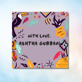 Gift Tag - Purple Tribal (48 pcs) (PREPAID ONLY) (Dispatch in 5-6 Days)