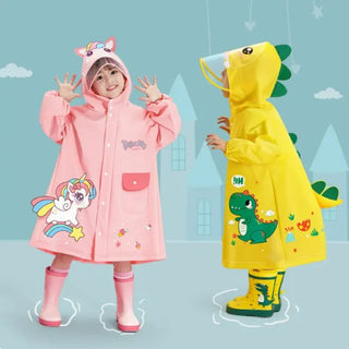 Adorable Cartoon Raincoat for Kids (Only Raincoat)