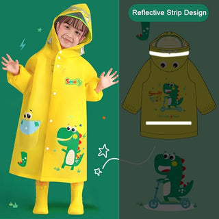 Adorable Cartoon Raincoat for Kids (Only Raincoat)