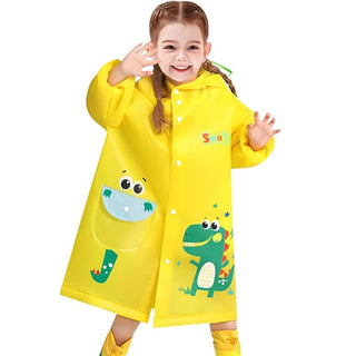 Adorable Cartoon Raincoat for Kids (Only Raincoat)