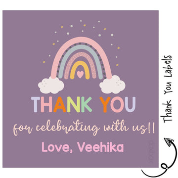 Thank you Labels - Rainbow (24pcs) (PREPAID ONLY)