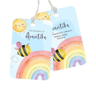 Bag Tag - Rainbow Trails - Pack of 2 Tags - PREPAID ONLY (Dispatch in 5-6 Days)