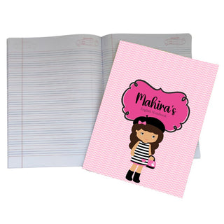 Personalized Writing Practice Book - Girl with Purse (PREPAID ONLY)