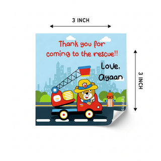 Thank you Labels - Rescue Team (24pcs) (PREPAID ONLY)