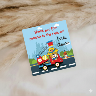 Thank you Labels - Rescue Team (24pcs) (PREPAID ONLY)