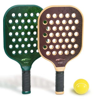 Square Design Racket with hole and Sponge Ball Indoor & Outdoor Game for Kids Age 3+ (Random)