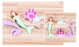 Magical Mermaid 3D Eraser Set: Dive into Fun and Erase with Style
