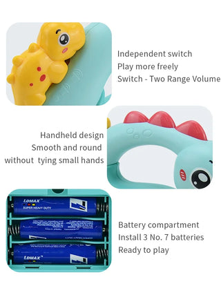 Dinosaur Design Keyboard Piano for Kids Age 2+