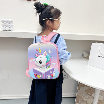3D Kawaii Cartoon Schoolbag: Durable Nylon Backpacks for Toddlers