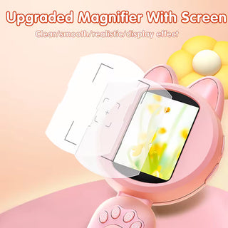 Cute Cat Digital Microscope with LED & Rechargeable Battery