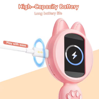 Cute Cat Digital Microscope with LED & Rechargeable Battery