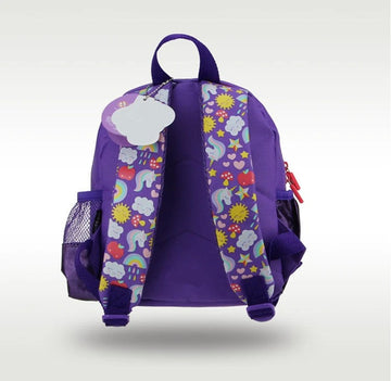 Unicorn Design Backpack with Front Pocket for Kids