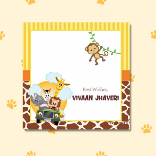 Gift Tag - Safari Animals (48 pcs) (PREPAID ONLY) (Dispatch in 5-6 Days)