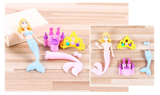 Magical Mermaid 3D Eraser Set: Dive into Fun and Erase with Style