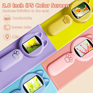 Cute Cat Digital Microscope with LED & Rechargeable Battery