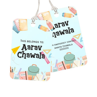 Bag Tag - School Days - Pack of 2 Tags - PREPAID ONLY (Dispatch in 5-6 Days)
