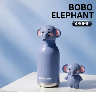 Chicu Tom Kawaii Animal Insulated Water Bottle 480ml