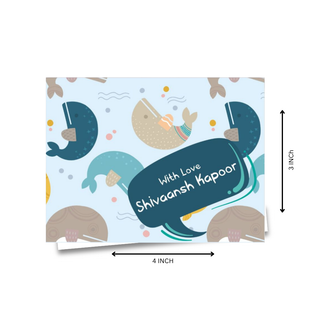 Personalised Gift Notecard - Sea Party (18pcs) (PREPAID ONLY) (Dispatch in 5-6 Days)
