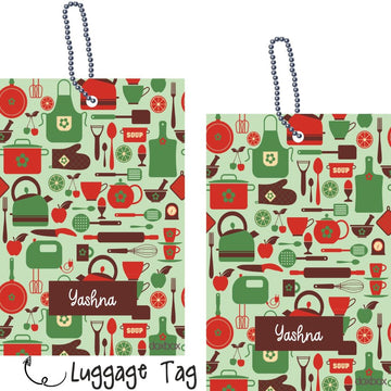 Luggage Tag - Seamless Kitchen - Pack of 2 Tags - PREPAID ONLY