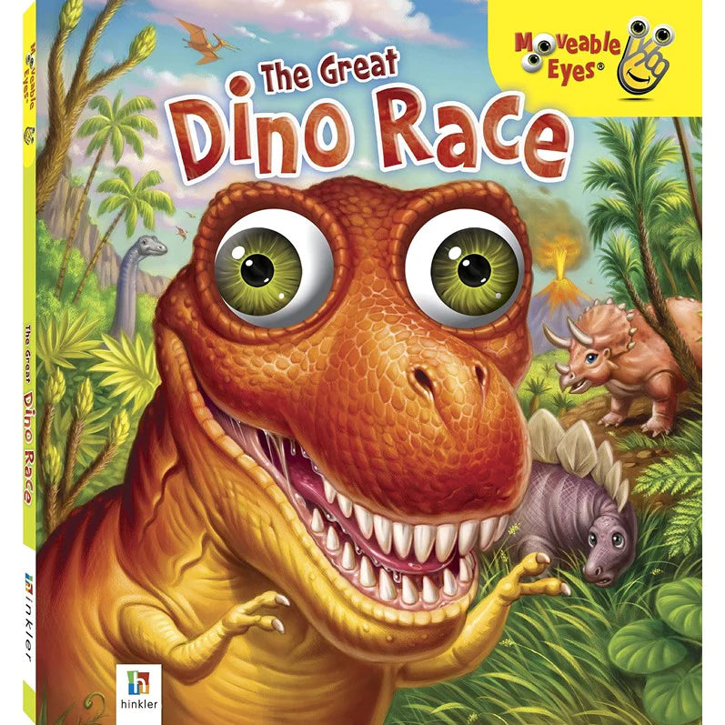 Dino Race Moveable Eyes Board book