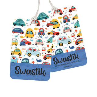 Bag Tag - Smiley Cars - Pack of 2 Tags - PREPAID ONLY (Dispatch in 5-6 Days)