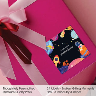 Gift Labels personalized - Space Adventure (PREPAID ORDER)