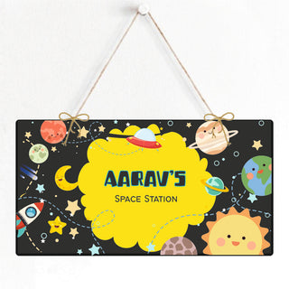 Personalised Door Sign - Space Station (PREPAID ONLY) (Dispatch in 5-6 Days)