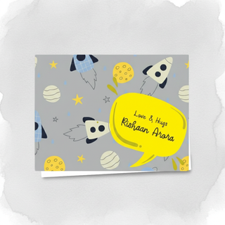 Personalised Gift Notecard - Space (18pcs) (PREPAID ONLY)