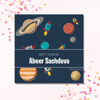 Gift Tag - Space (48 pcs) (PREPAID ONLY) (Dispatch in 5-6 Days)